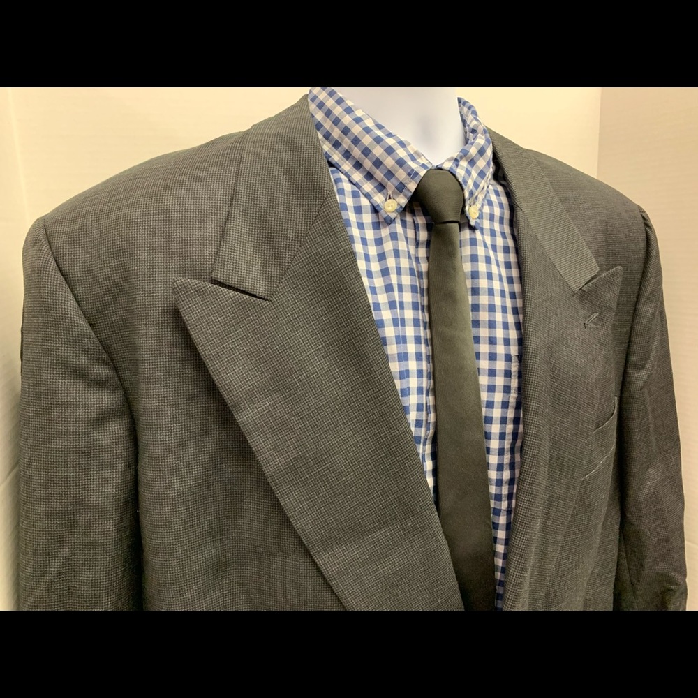 Mani Gray Double Breast Sport Coat Sz. 44R